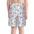 thumbnail image 3 of Cauagu Butterflies on Polka Dots Print Swim Trunks for Men,Youth Boys Swim Shorts Compression Liner Beach Shorts Boys' Swimming Shorts 7-20 Years Bathing Suit-Small, 3 of 7