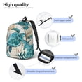 thumbnail image 5 of Balery Watercolor Sea Turtle Vintage Canvas Backpack for Men and Women - Large Capacity, Durable Travel Laptop Bag for School, Work, Hiking, and Outdoor Activities, 5 of 7