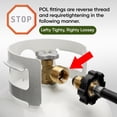 thumbnail image 2 of Propane Torch Weed Burner with 10FT Hose & Regulator, 500,000 BTU Heavy Duty Weed Burner with Flint Striker, Ideal for Snow Melting, Roofing, Roads & DIY Projects, 2 of 7