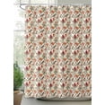 thumbnail image 2 of Shower Curtains Vintage Floral Bath Curtain Spring Flower Birds Waterproof Bathroom Shower Curtain Set with Hooks Decoration 72 x 72 Inches, 2 of 7