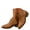 Brown, variant on Women's Ankle Boots Pointy Toe Chelsea Bohe Cowboy Western Booties Low Heels Shoes