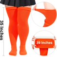 thumbnail image 4 of Miaocao Plus Size Womens Thigh High Socks for Thick Thighs- Extra Long Thick Over the Knee Stockings- Leg Warmers Socks, 4 of 7