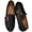 Black, variant on Women's Loafer Flats Leather Slip-On Dress Shoes Work Business Casual Shoes