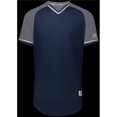 thumbnail image 1 of Adult Classic V-Neck Jersey - Navy, Steel & White - Extra Large, 1 of 1