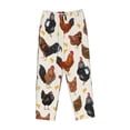 thumbnail image 4 of Daiia Roosters and Chickens Women's Sleep Pant with Pockets and Drawstring,Pajama Pants-XX-Large, 4 of 9