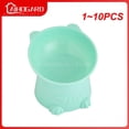 thumbnail image 2 of 1~10PCS Pet Bowl Large Capacity Cats Bowls Oblique Mouth Cute Cartoon Cat Shape Cat Dog Food Dispenser Pet Feeder Pets Supplies ShopWise Round, 2 of 21