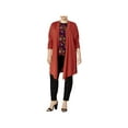 thumbnail image 1 of Anne Klein Womens Plus Open Front 3/4 Sleeve Cardigan Sweater, 1 of 1