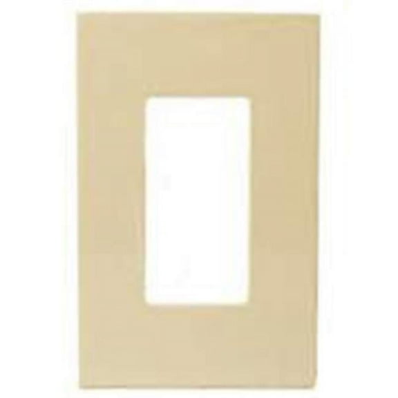 Cooper Wiring PJS26V 1-Gang Decor Screwless Wallplate, Ivory