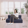 thumbnail image 2 of Milliard Tri-Fold Foam Folding Mattress and Sofa Bed for Guests Floor Mat - Twin XL 78x38x4.5 Inch, 2 of 5