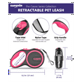 thumbnail image 3 of Emperor Pets 26 ft Retractable Dog Leash for Large Dogs, Up to 110 lbs, Heavy Duty, Pink - PK26, 3 of 10