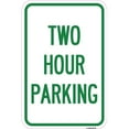 thumbnail image 1 of SignMission A-1218-22779 12 x 18 in. Aluminum Sign - Two Hour Parking, 1 of 1