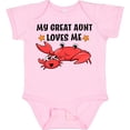 thumbnail image 3 of Inktastic My Great Aunt Loves Me- Cute Crab Family Boys or Girls Baby Bodysuit, 3 of 5