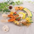 thumbnail image 3 of Fall Wreath for Front Door 10 Inch Artificial Sunflower Wreath Autumn Decoration Scarecrow Sunflowers Leaf Hanging Halloween Thanksgiving Harvest Indoor Outdoor Decor, 3 of 7