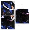 thumbnail image 2 of Wearable Blanket Hoodie, Soft Large Pockets Machine Wash Flannel Blanket Hoodie Cute Pattern Print  For Sleeping For Adult ANGGREK Tamaño promedio del universo para adultos, 2 of 6