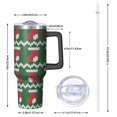 thumbnail image 2 of Christmas 40oz Tumbler– Stainless Steel Insulated Tumbler with Handle and Straw, Large Capacity Travel Cup for Hot & Cold Drinks, 2 of 7