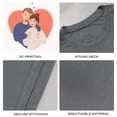 thumbnail image 4 of Coolnut Womens T Shirts Fashion Tops, Seamless Pattern With Enamored Couple Women's Basic Short Sleeve Tees, Grey Lightweight Casual Summer Clothes, 2XL, 4 of 6