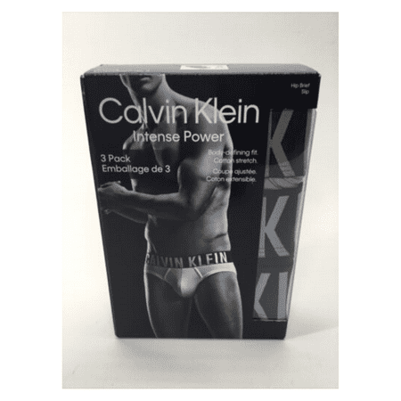 

Calvin Klein Intense Power Men Cotton Stretch Hip Brief 3-Pack Multicolor Lg