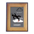 thumbnail image 1 of Logo Slippery Road Be Carefull Photo Frame Exhibition Display Art Desktop Painting, 1 of 3