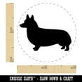 thumbnail image 2 of Pembroke Welsh Corgi Dog Solid Self-Inking Rubber Stamp Ink Stamper - Lime Green Ink - Mini 1/2 Inch, 2 of 7