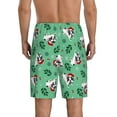 thumbnail image 3 of Easygdp Christmas French Bulldog Men's Short Pajama Pants, Sleep Shorts, Household Pants, Casual Pants with Pockets - 4X-Large, 3 of 9
