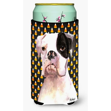 

Caroline s Treasures RDR3008TBC White Boxer Cooper Candy Corn Tall Boy Hugger Tall Boy multicolor