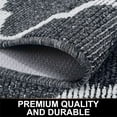 thumbnail image 3 of XICEN Indoor Door Mat, 20x32, Non-Slip Absorbent Resist Dirt Entrance Rug, Machine Washable Low-Profile Inside Floor Mat Door Rugs for Entryway, Black Trellis, 3 of 6