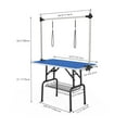 thumbnail image 2 of Dextrus 42" Dog Grooming Table, Foldable Home Pet Bathing Station Table with Adjustable Arm, Non-Slip Desktop, Storage Tray& Noose, Blue, 2 of 5