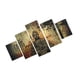 thumbnail image 1 of 3 Piezas de de Pared al , Pintura de Serie para Decoración , oficinas, Galería, buda (juego de 5 piezas) Soledad Pintura de pared, 1 of 5