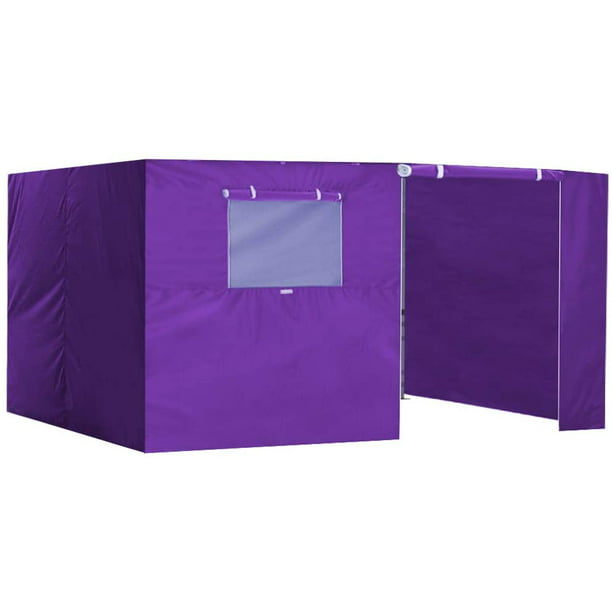 Eurmax 10x15 Four Sidewalls for Pop up Canopy Enclosure Walls Kit  (10x15,Purple)