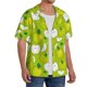 thumbnail image 2 of Fotbe Green Apple Camisa Estampada de Manga Corta para Hombre, Casual de Verano, Estilo Playero, Sin Arrugas-XX-Large, 2 of 5