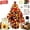 Brown, variant on Light‑up DIY Beaded Christmas Tree Kit, Handmade Beads Craft Set, Mini Christmas Tree Ornament with String Light and Pearl, Holiday Home Office Party Desktop Decoration, Xmas Gift for Diy Lovers