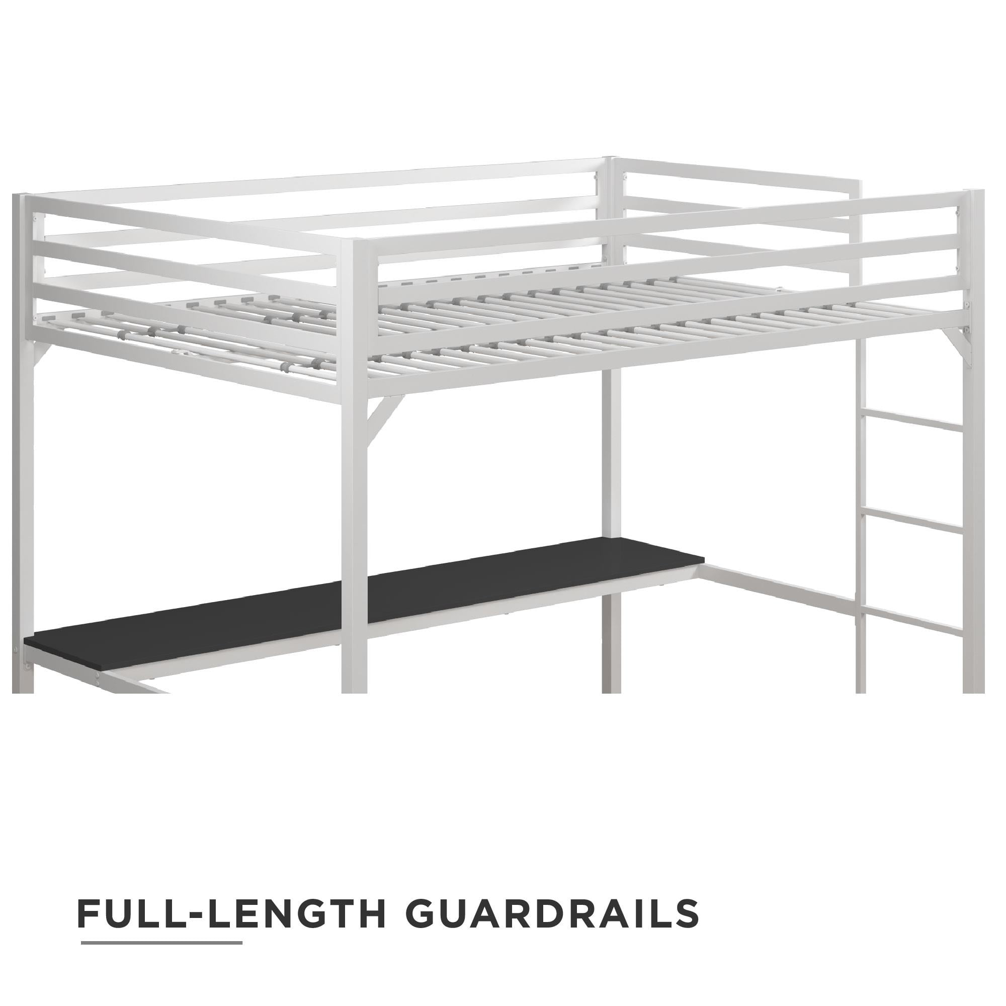 Dhp Miles Metal Full Loft Bed With Desk White Walmart Com Walmart Com Dhp Miles Metal Full Loft Bed With Desk White Walmart Com Walmart Com