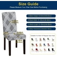 thumbnail image 5 of Chair Covers, Dining Room Chair Covers, Stretch Kitchen Chair Covers/Dining Room Chair Covers Set of 6, Removable Washable Dining Chair Slipcovers for Home, Hotel, Banquet, 5 of 6