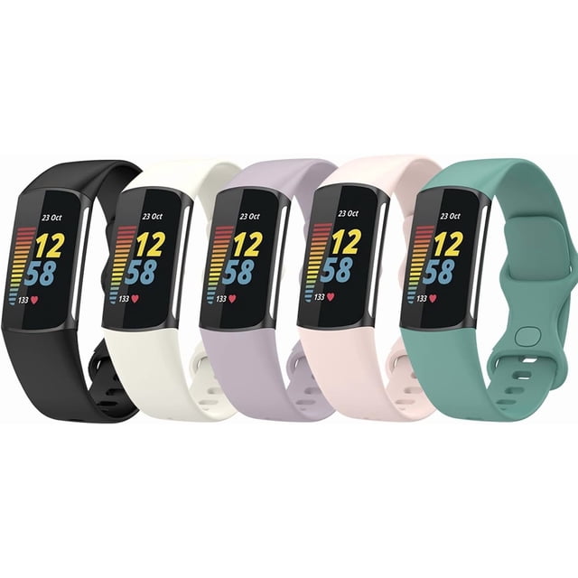 MYKOMI Bands Compatible with Fitbit Charge 5 & Charge 6 Replacement Wristbands for Women Men Small Large