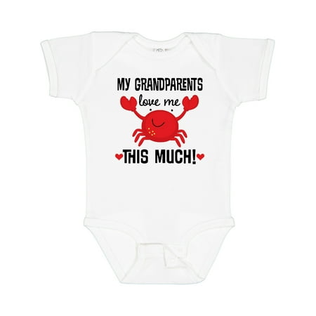 

Inktastic My Grandparents Love Me Gift Baby Boy or Baby Girl Bodysuit
