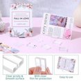 thumbnail image 3 of 50 Pcs Acrylic Place Card Holder, 1.2" Clear Small Acrylic Sign Holders Wedding, Table Numbers Name Display Stands, Thanksgiving Place Cards Holders, for Photos Office Menu Meeting$$Other, 3 of 8