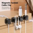 thumbnail image 4 of Desk USB Magnetic Cable Clips,6Pcs Flip-top Cord Organizer with Strong Adhesive Wire Organizer for Cable Management, 4 of 4