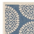 thumbnail image 5 of SAFAVIEH Outdoor LND176M Linden Collection Blue / Creme Rug, 5 of 7