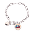 thumbnail image 1 of Pulsera de cadena de corazón Unbranded Graffiti 7,5 pulgadas, 1 of 3