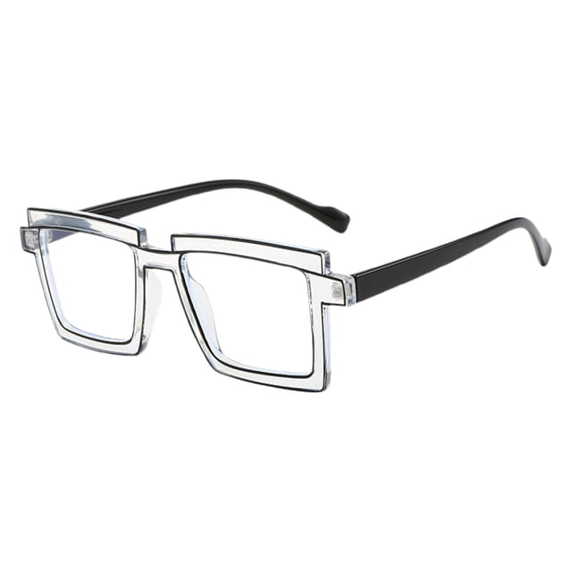 Vwrxbz Blue Light Blocking Glasses Anti Eye Strain Computer Gaming Eyewear Color Block Frame Unisex Screen Protection