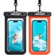 thumbnail image 1 of Funda impermeable Hiearcool para iPhone, 2 unidades, color negro y naranja, 1 of 7