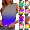 thumbnail image 1 of Ashirexll Tank Tops for Women Summer Sleeveless Round Neck Slim Side Ruched Basic Tee Shirts., 1 of 5