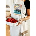 thumbnail image 5 of Decorative Tea Towel, Apron Avila Beach, California, Pier Sunset, Unisex, Adjustable, Organic Cotton, 5 of 5