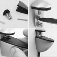thumbnail image 3 of Glass Shelf Wall Brackets, 2 Adjustable Wall Mounted Glass Clamps with 4 Screws, Smooth and Stable, 3-10mm Thick Glass, for Shelves and Chair Corners, 3 of 5
