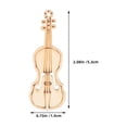 thumbnail image 2 of WHAMVOX 100Pcs Wooden Violin Earrings HandmadeWooden Violin Jewelry Charms for Music Lovers and Artists DIY Crafts Decoration, 2 of 7