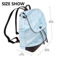 thumbnail image 2 of Fotbe Light Blue Marble Mochila Bolso con Estampado para Mujer, Mochila Antirrobo de Nylon Impermeable, Bolsa Ligera de Hombro, 2 of 4