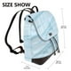 thumbnail image 2 of Fotbe Light Blue Marble Mochila Bolso con Estampado para Mujer, Mochila Antirrobo de Nylon Impermeable, Bolsa Ligera de Hombro, 2 of 4