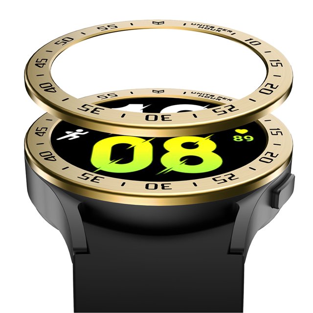 Anillo de bisel con estuche de escala para Samsung Galaxy Watch5 44 mm (estilo A dorado) Ehuebsd Para estrenar