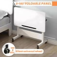 thumbnail image 5 of Rolling Desk Adjustable Height,Portable Laptop Desks,Small Standing Desk with Wheels for Home Office, 5 of 6
