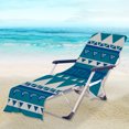 thumbnail image 4 of Beach Chair Cover Pool Lounge Chaise Towel with Side Pockets, 4 of 7